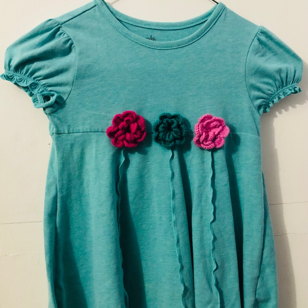 Baby Doll Blue/Green Summer Blouse